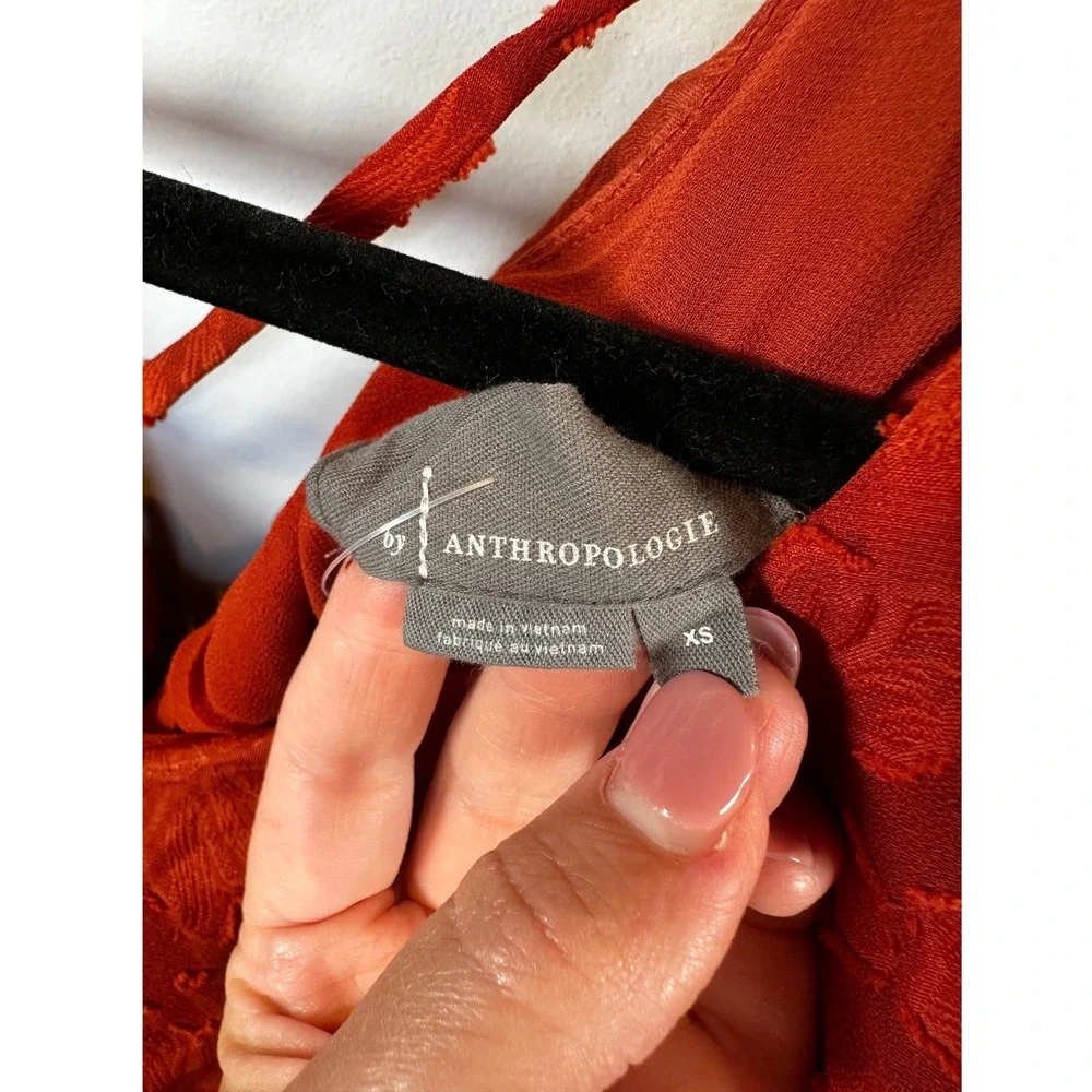 Anthropologie crimson red